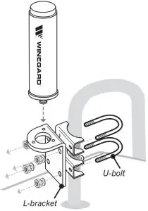 MOUNT OUTSIDE ANTENNA ON ROOF MOUNT OUTSIDE ANTENNA USING OPTIONAL LADDER MOUNT