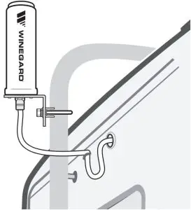 MOUNT OUTSIDE ANTENNA ON ROOF MOUNT OUTSIDE ANTENNA USING OPTIONAL LADDER MOUNT