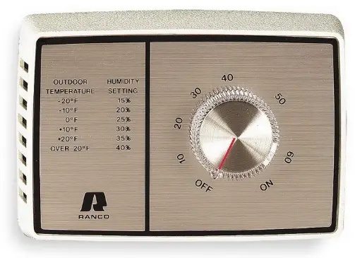RANCEO J10-808 Wall or Duct Mount Humidistat