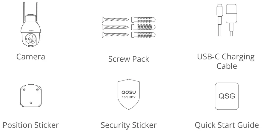 aosu SolarCam D1 Lite Solar Powered Wireless Security Camera - fig