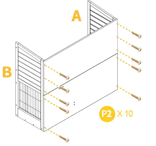 aivituvin AIR06-B Outdoor Rabbit Hutch 7