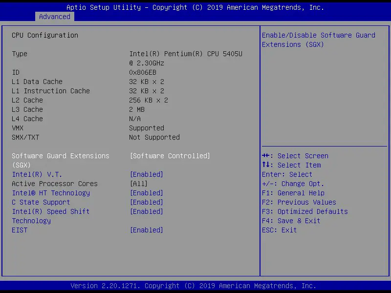 Shuttle NC10U Series XPC Nano - CPU Configuration