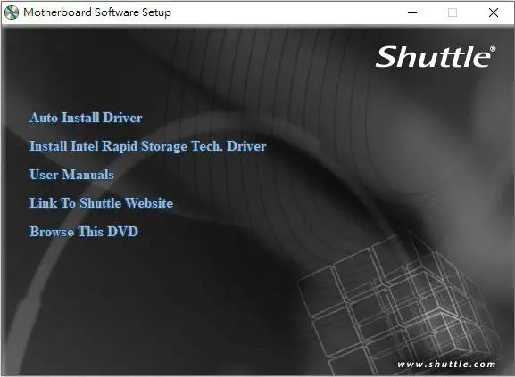 Shuttle NC10U Series XPC Nano - Motherboard Driver DVD 1