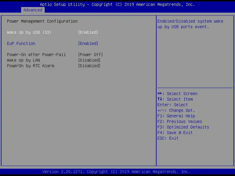 Shuttle NC10U Series XPC Nano - Power Management Configuration 1