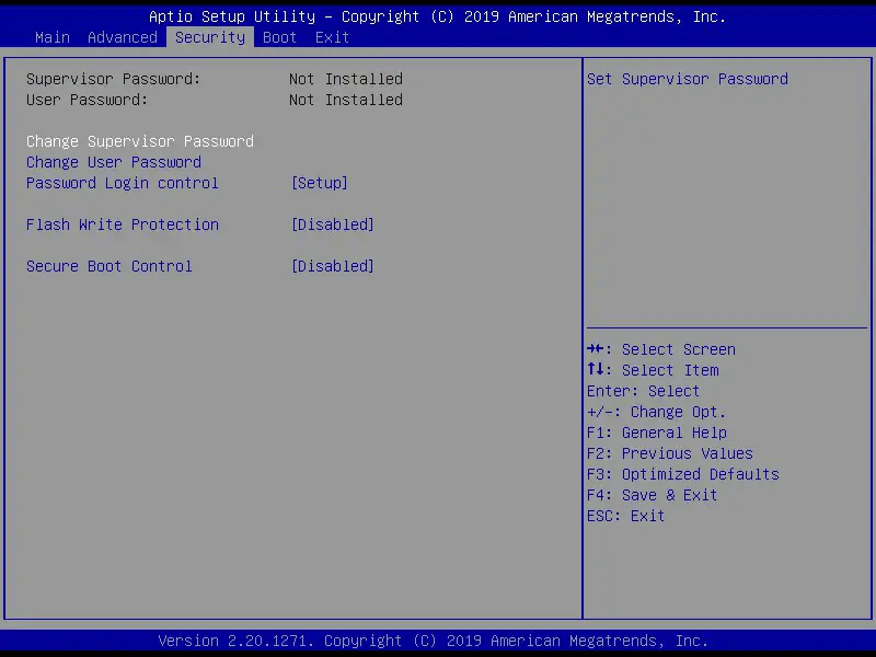 Shuttle NC10U Series XPC Nano - Security