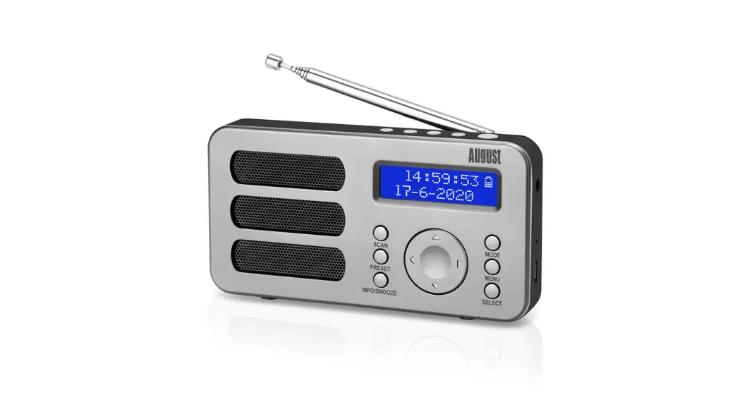 August Mb290 Hand Crank Dab-dab Plus Fm Outdoor Bluetooth Radio User Manual