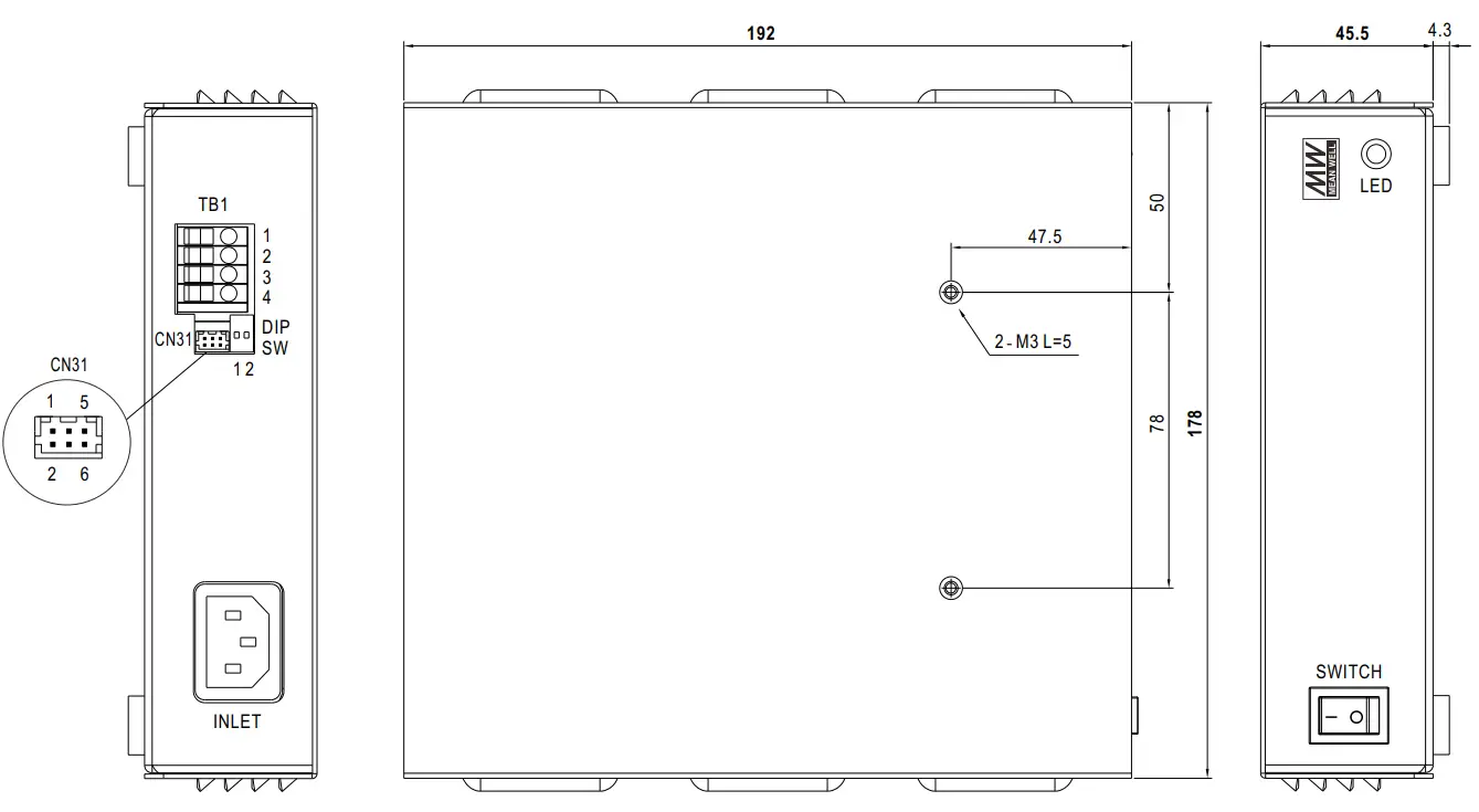 MEAN WELL ENC-360 Series 360W Programmable Desktop Type Battery Charger - fig 7