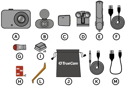 TrueCam M7 GPS Dual Professional Dashcams - 1