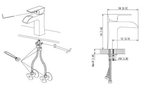 ANZZI L-AZ019 Single Handle Lavatory Faucet - Parts list - 2