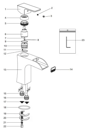 ANZZI L-AZ019 Single Handle Lavatory Faucet - single handle lavatory raucet - 1