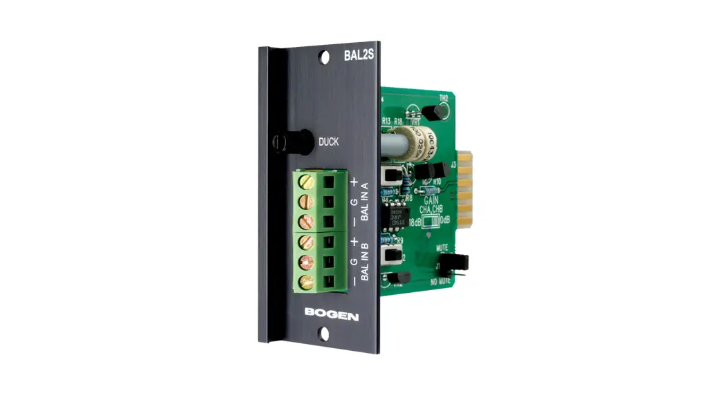 Bogen Bal2s Balanced Input Module User Manual