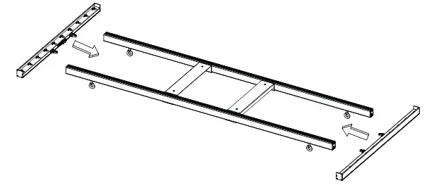 PHOTONTEK XT1000W CO2 Pro Full Spectrum LED - Assemble the frame