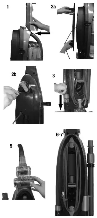 Bissell 16N5 Series Health Home Vacuum - Assembly