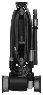 Bissell 16N5 Series Health Home Vacuum - Releasing the power cord