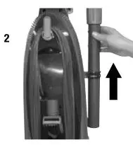 Bissell 16N5 Series Health Home Vacuum - Remove the hose wand