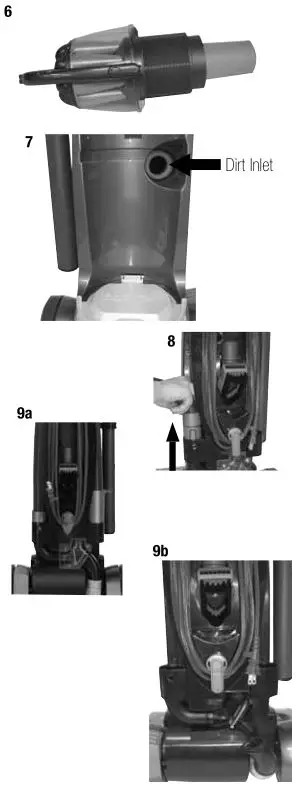 Bissell 16N5 Series Health Home Vacuum - clearing clogs