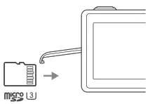OSMO Action - Insert tha micro SD Shown