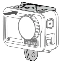 OSMO Action - attaching tha battery