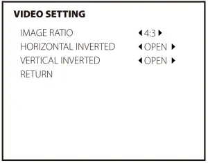 RunCam Eagle 3 1000TVL Micro FPV Camera - Camera Menu 5