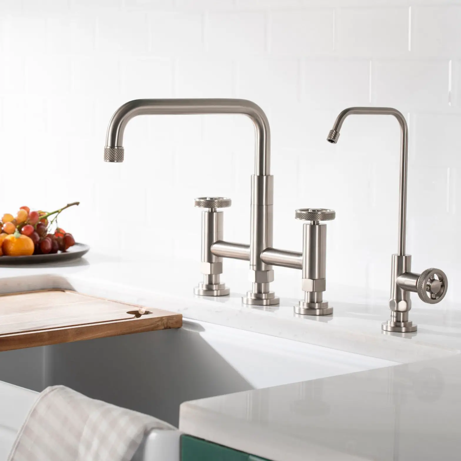 Kraus Kpf-3125 Urbix Industrial Bridge Kitchen Faucet Instruction Manual