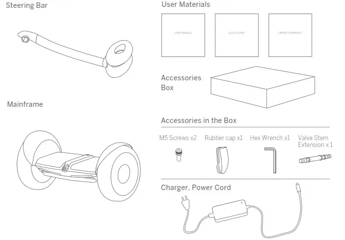 Segway miniLITE- Packing List