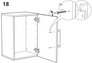 IKEA GODMORGON 40x32x58 cm Wall Cabinet with One Door High-Gloss - fig29