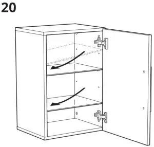 IKEA GODMORGON 40x32x58 cm Wall Cabinet with One Door High-Gloss - fig31