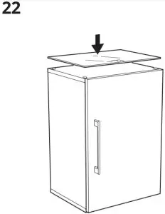 IKEA GODMORGON 40x32x58 cm Wall Cabinet with One Door High-Gloss - fig33