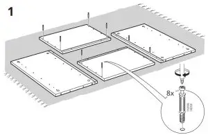 IKEA GODMORGON 40x32x58 cm Wall Cabinet with One Door High-Gloss - fig8