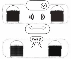 aiwa RS X50 Diviner Wireless Speaker - TWS Function 2