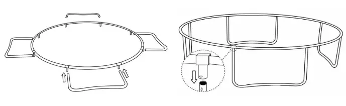 virtufit VF06004-244 Trampoline with Safety Net- ASSEMBLY INSTRUCTIONS 3