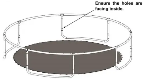 virtufit VF06004-244 Trampoline with Safety Net- STEP 2