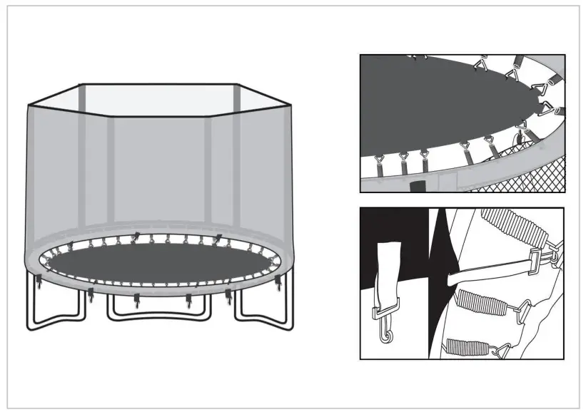 virtufit VF06004-244 Trampoline with Safety Net- STEP 5