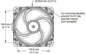 FIG 2 Front view of Ex d loudspeaker