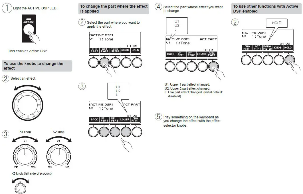Applying the Effect You Want to a Tone (Active DSP)