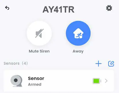 Home, Away, and Disarmed mode