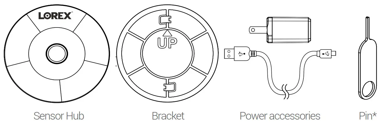 Lorex Sensor Hub - Package contents - Sensor Hub