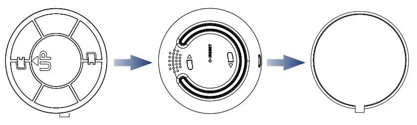 Peel the bracket’s adhesive and stick the hub