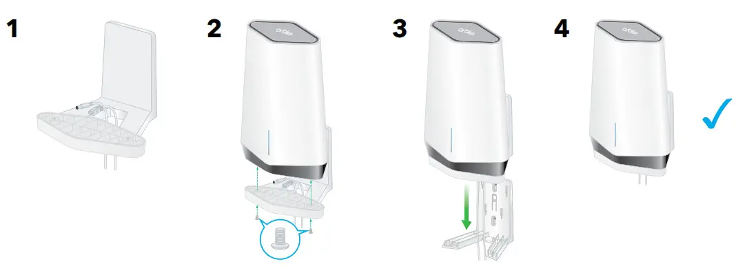 Wall-mount the Orbi Pro WiFi 6