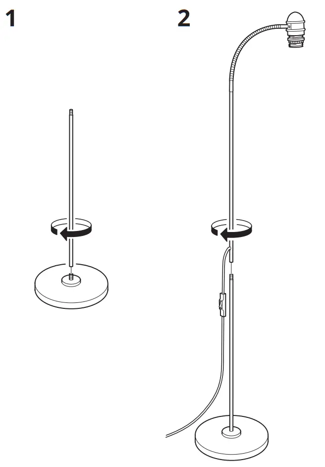 IKEA 601109 01 LERSTA Floor Reading Lamp - fig 1