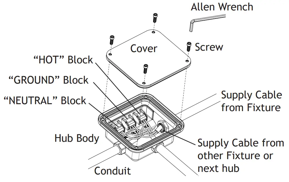 VFL 45XX LI BBZ Line Voltage Landscape Lighting - Connections