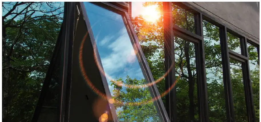 WochiTV 35.4 in. H x 190 in. W One Way Heat Control Privacy Window Film