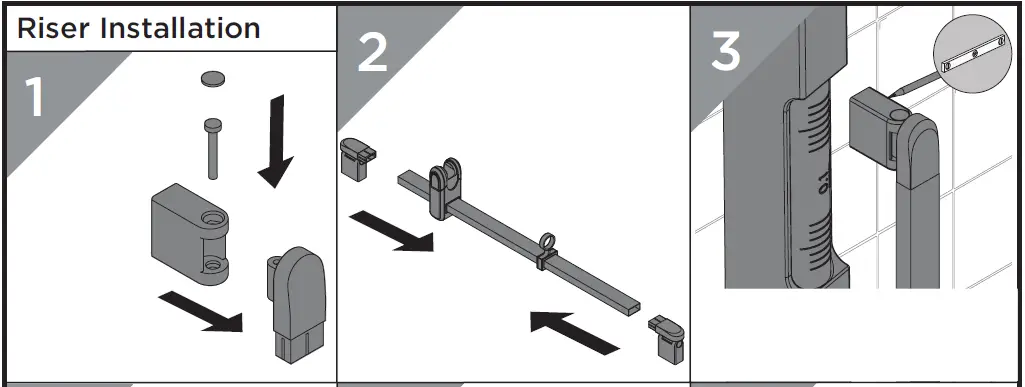 BRISTAN QD SHXSMFF C Quadrato Exposed Bar Shower with Riser Kit-12