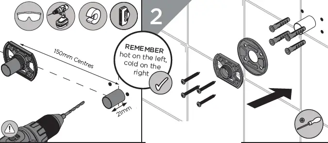 BRISTAN QD SHXSMFF C Quadrato Exposed Bar Shower with Riser Kit-4