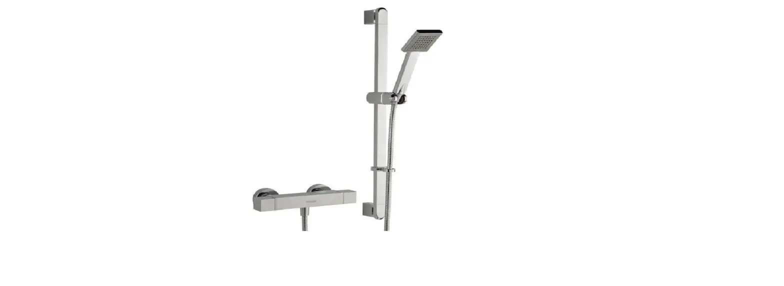 Bristan Qd Shxsmff C Quadrato Exposed Bar Shower With Riser Kit User Guide