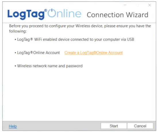 Connection Wizard Interface