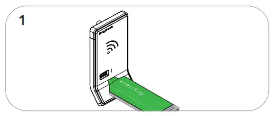 Digilock Aspire Touch Free RFID Smart Lock - USING POWER JUMPER KEY