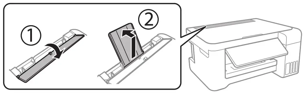 EPSON ET 2850 EcoTank Wireless Color All in One Cartridge Supertank Printer - Load paper 1