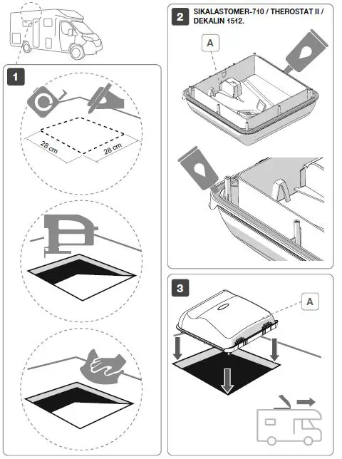 FIAMMA VENT 28 F Rooflight fig 7