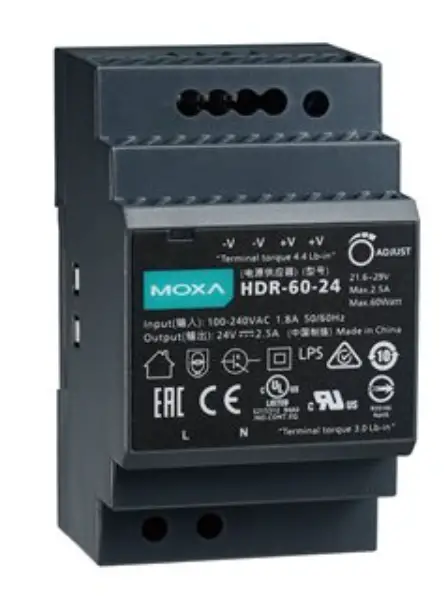 MOXA-Series-Industrial-VDC-DIN-Rail-Mount-Power-supply